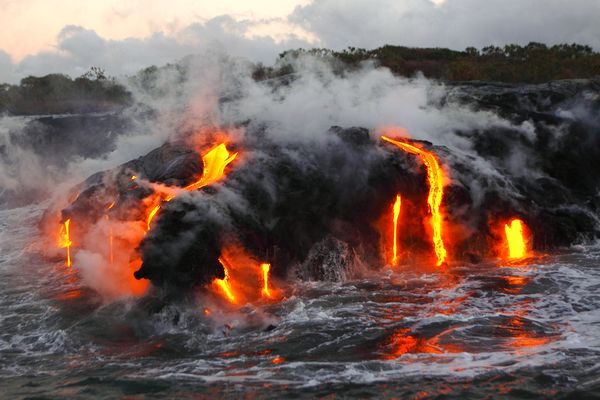 Hawaii lava vulcanica