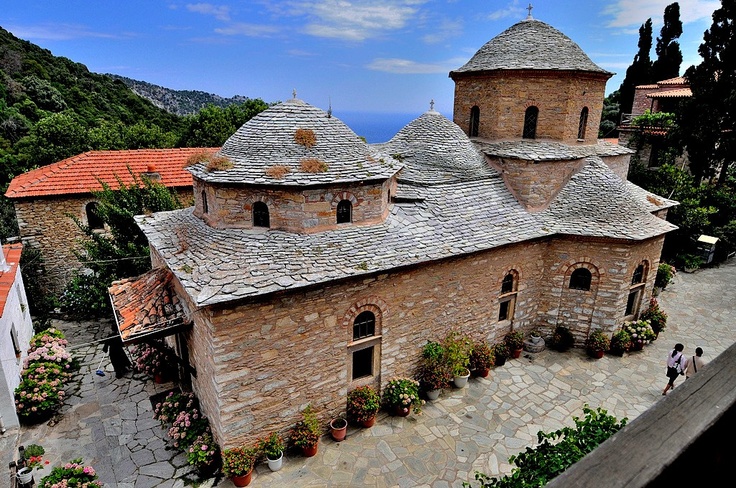 Manastire pe Muntele Karaflytzanaka - Skiathos