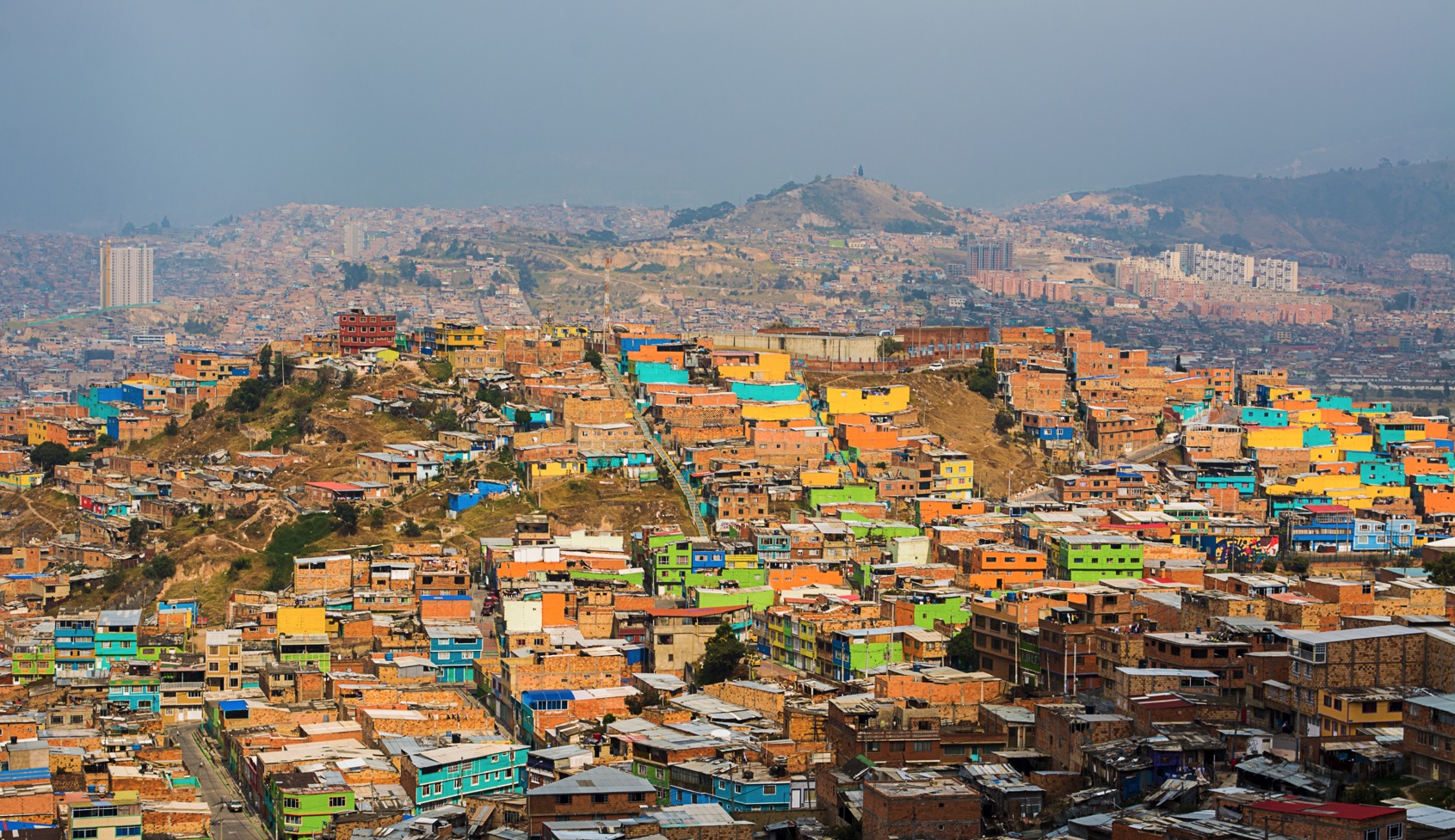 Colorful houses Bogota