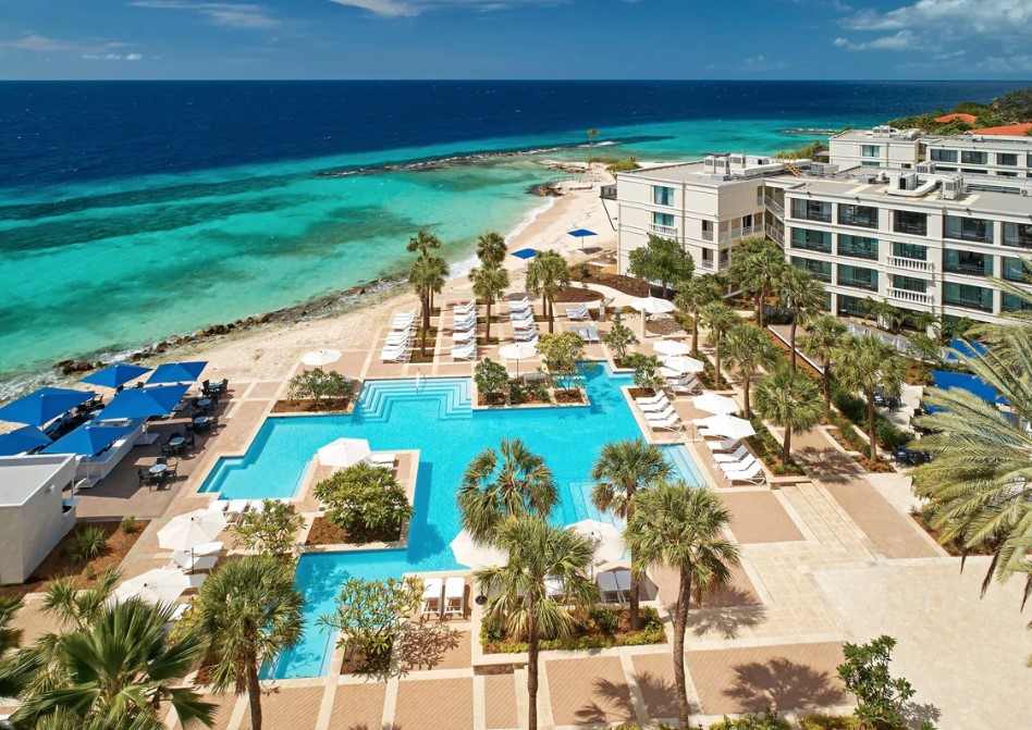 Curacao Marriott Beach Resort - Aerial Pool View